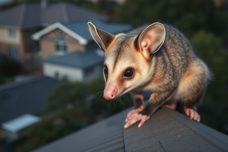 Possum in Heathmont residential area